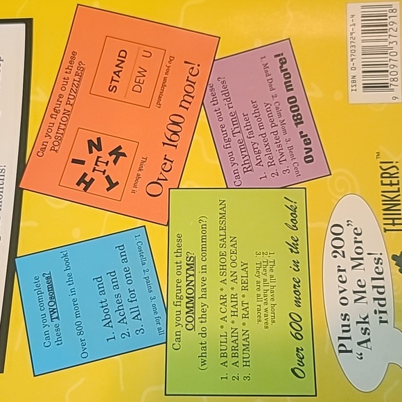 NEW Thinklers! Brain teaser book - Picture 4 of 5